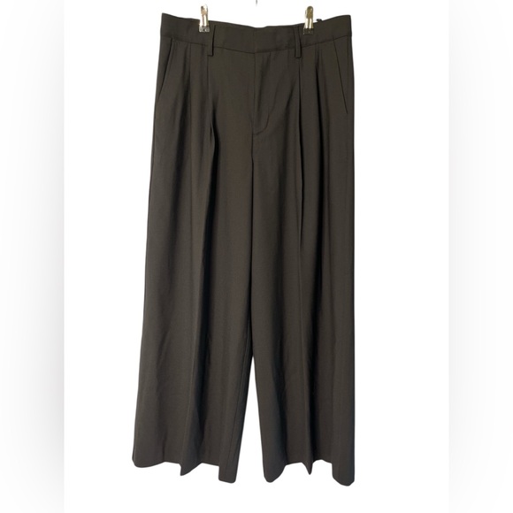 Harlow Superwide-Leg Wool Blend Trouser - Picture 7 of 12